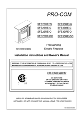 Pro-Com PRO-COM SFE33RE-W Installation Instructions Manual