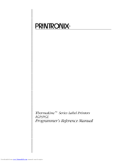 Printronix ThermaLine Series Programmer's Reference Manual