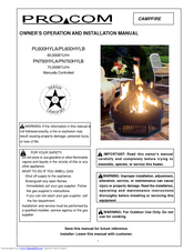 Procom PL600HYLB Owner's Operation And Installation Manual