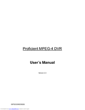 Proficient Audio Systems 00P3DG090DSEB3 User Manual