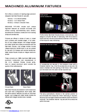 Rsa Lighting Machined Aluminum Fixtures Specification Sheet