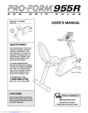 Proform 955r cheap recumbent bike