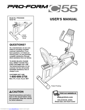 Proform c55 2024 recumbent bike