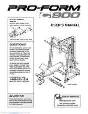 ProForm C900 User Manual