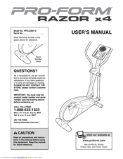 ProForm RAZOR X4 User Manual