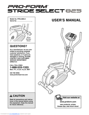 Pro-Form PFEL3905.0 User Manual