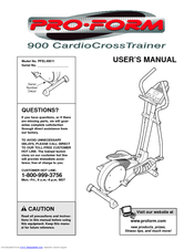 ProForm 900w/3 Accessories User Manual