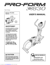 Pro-Form PFEL54930 User Manual