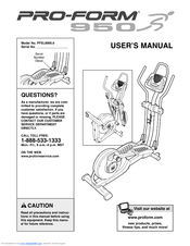 Pro-Form PERFORMANCE 950 User Manual