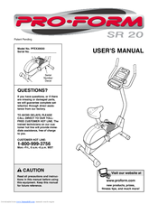 Pro-Form SR 20 User Manual
