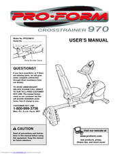 Pro-Form PFEX39910 User Manual