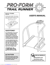 ProForm Trail Runner User Manual