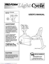 ProForm Light Cycle User Manual