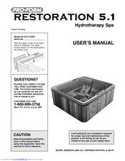 ProForm RESTORATION 5.1 User Manual