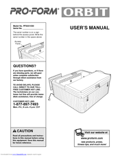 ProForm PFSG51030 User Manual