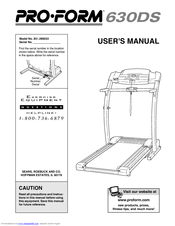 ProForm 630 DS User Manual
