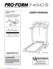 ProForm 745cs User Manual