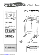 Proform 795 online