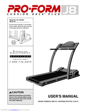 ProForm Cushion Deck Plus J8 User Manual