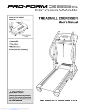 ProForm Crosswalk 831.295032 User Manual