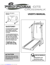 ProForm Crosswalk PFTL39710 User Manual