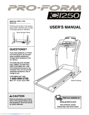 ProForm CI250 User Manual