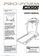 ProForm CI050 User Manual