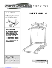 ProForm PCTL55810 User Manual