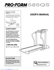 ProForm PCTL59100 User Manual