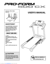ProForm 500 Cx Treadmill User Manual
