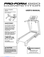 Proform 2025 860 treadmill