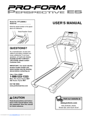 Pro-Form PFTL99806.3 User Manual