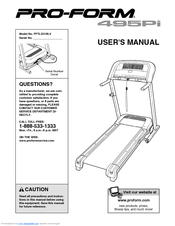 ProForm TREADMILL PFTL33105.2 User Manual