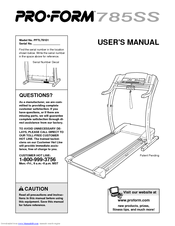 ProForm TREADMILL PFTL79101 User Manual