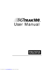 Promise Technology FASTtrak100 TX User Manual