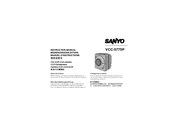 Sanyo Colour CCD Camera VCC-5775P Instruction Manual