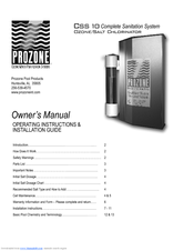 Prozone CSS 10 Owner's Manual