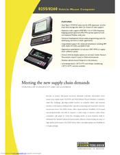Psion Teklogix Vehicle-Mount Computer 8255 Specifications