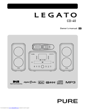 Pure Digital LEGATO CD-40 Owner's Manual