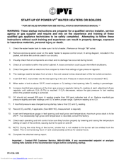 Pvi PV 413A Start-Up Instructions