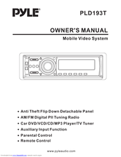 Pyle PLD193T Owner's Manual