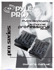 Pyle PRO PYD1040U Owner's Manual