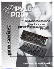 Pyle 9 Pyle Pro Mixer PYD 2200 Owner's Manual