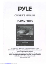Pyle PLDNV71BTU Owner's Manual