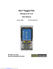 Psion teklogix IKON RUGGED 7505-BTSDCMHC25 Manuals | ManualsLib