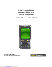 Psion Teklogix IKON RUGGED PDA 7505-BTSDCM User Manual