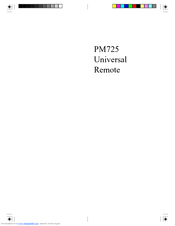Philips/Magnavox PM725 User Manual