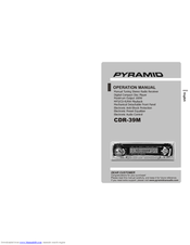 Pyramid CDR-39M Operation Manual