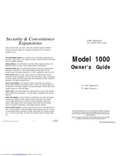 Directed Electronics 1000 Owner's Manual