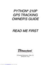 Directed Electronics PYTHON 210P Owner's Manual